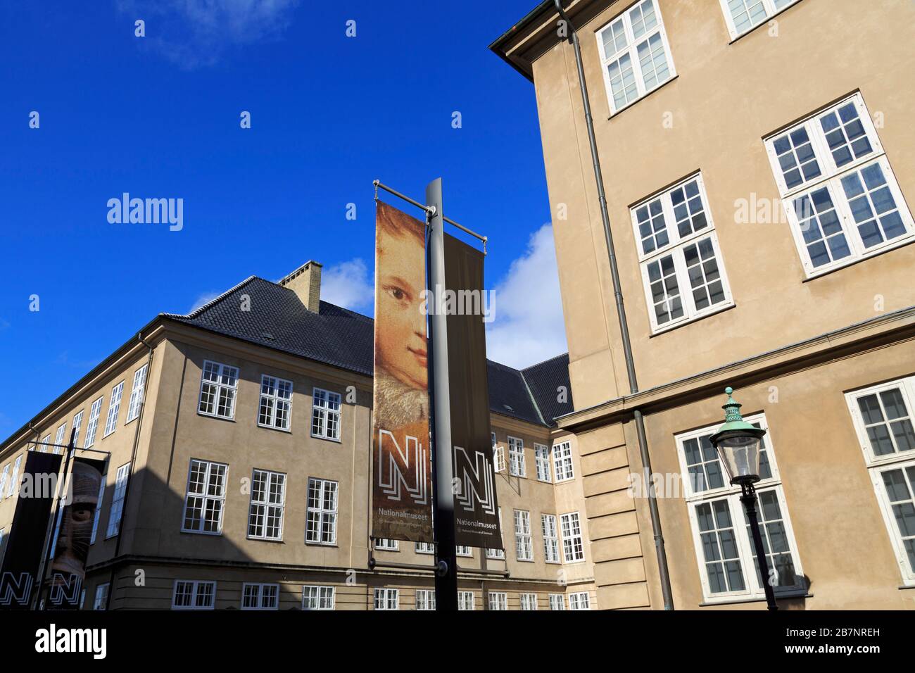 Museo Nacional de Dinamarca, Copenhague, Zelanda, Dinamarca, Europa Foto de stock