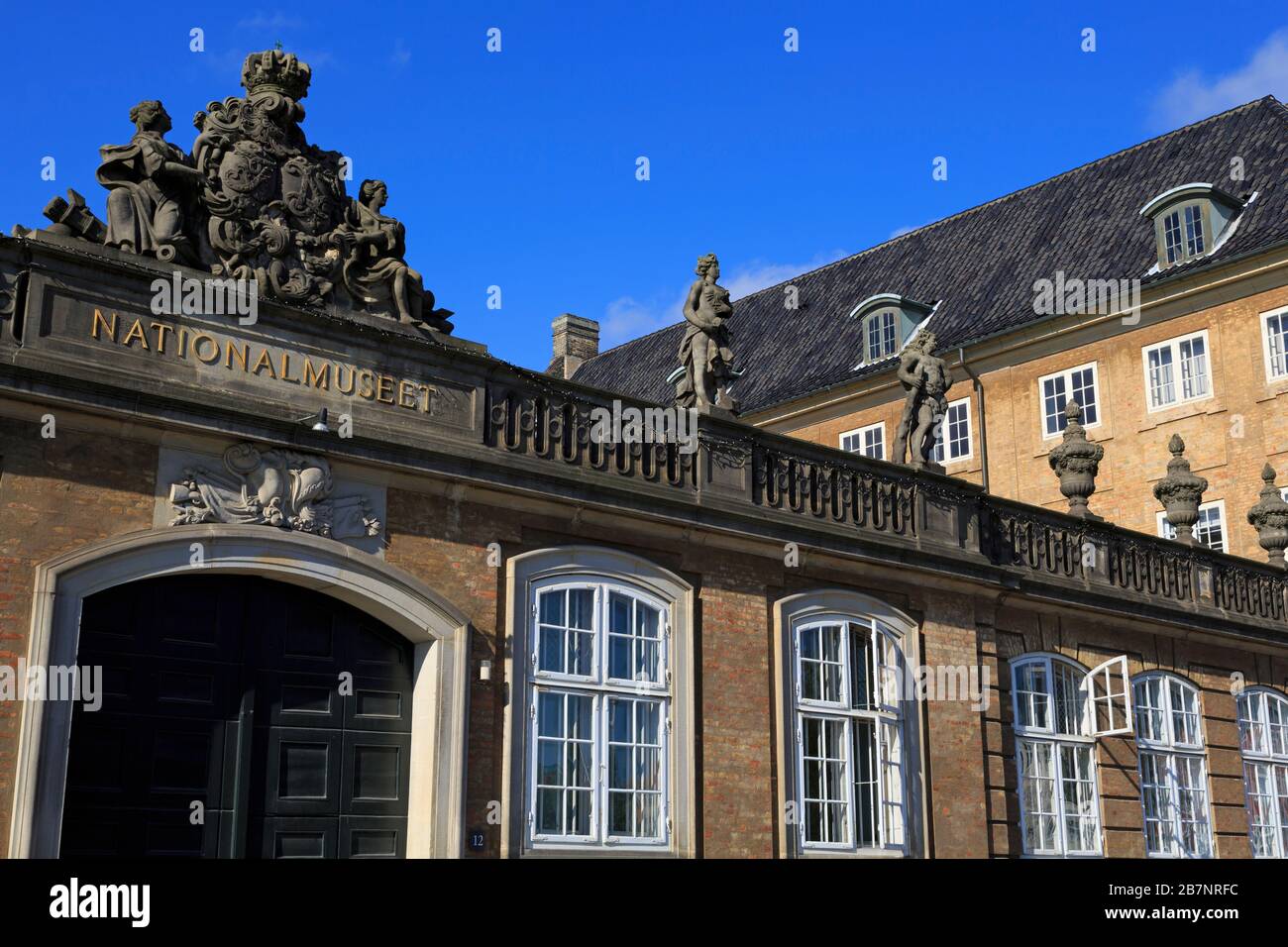 Museo Nacional de Dinamarca, Copenhague, Zelanda, Dinamarca, Europa Foto de stock