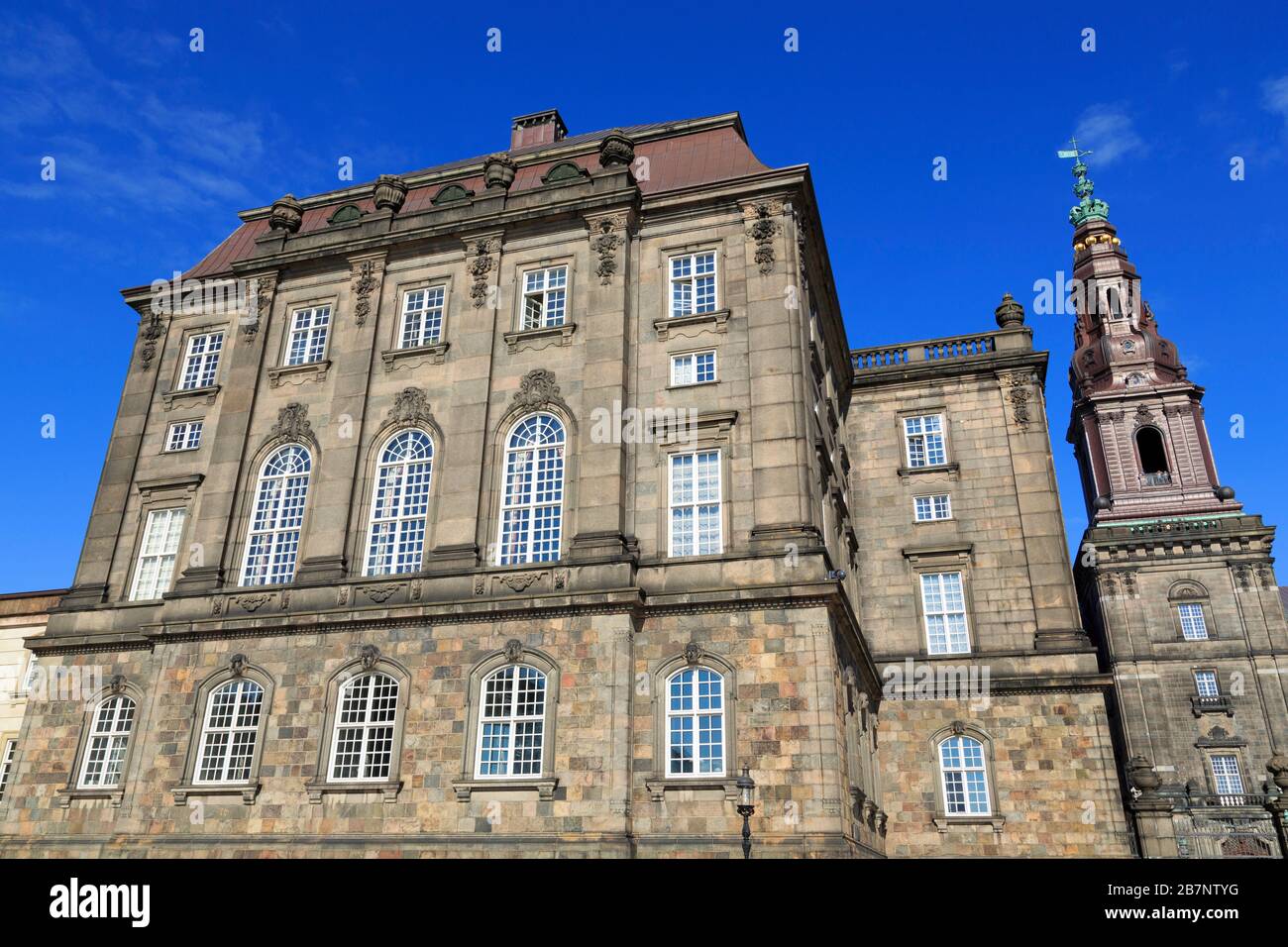 Palacio Christianborg, Copenhague, Zelanda, Dinamarca, Europa Foto de stock