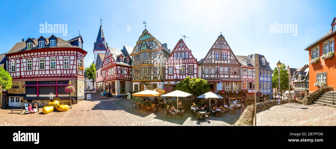 Ciudad histórica de Idstein, Hessen, Alemania Foto de stock