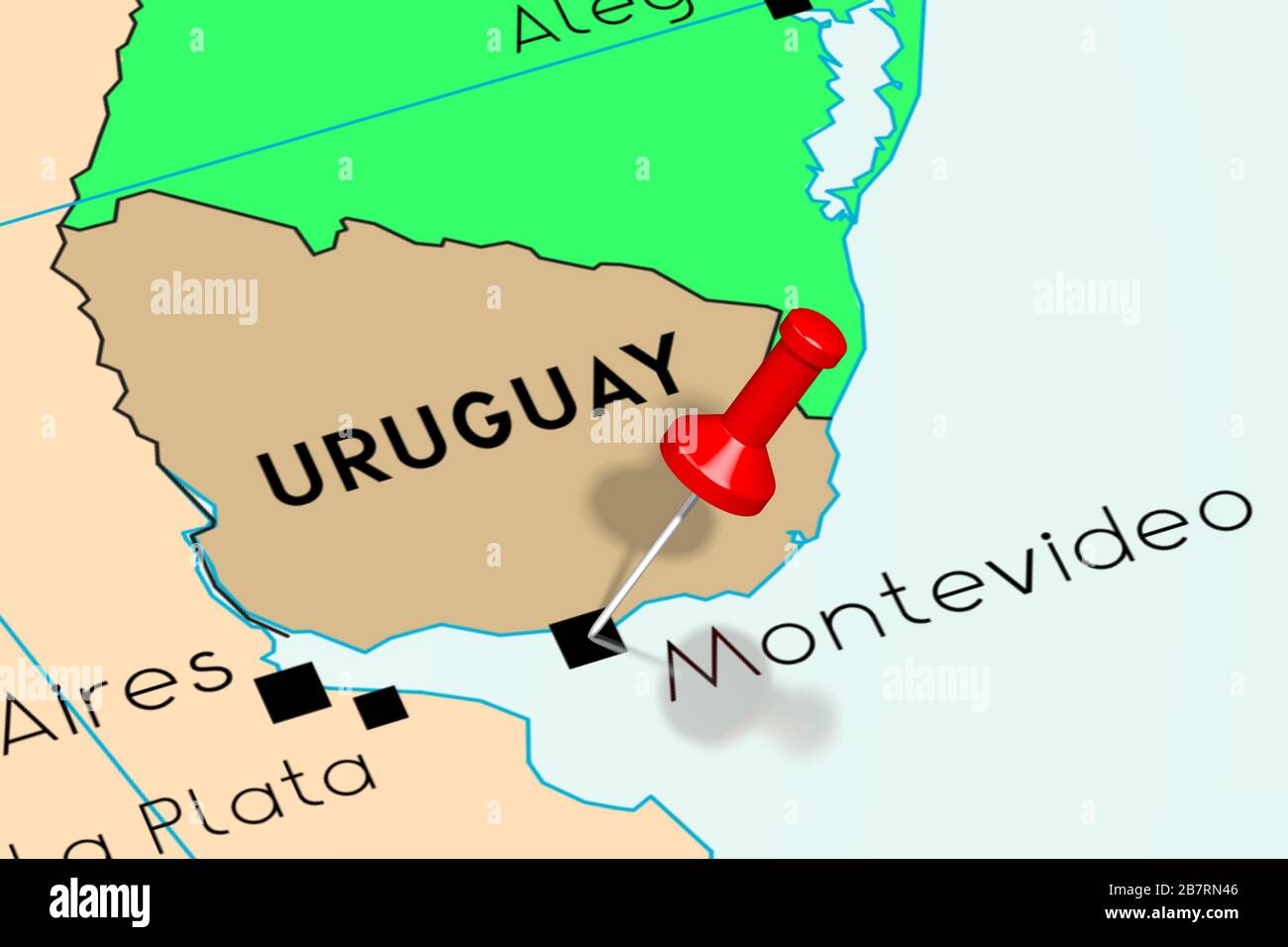 Uruguay Montevideo Mapa Fotos e Imágenes de stock Alamy