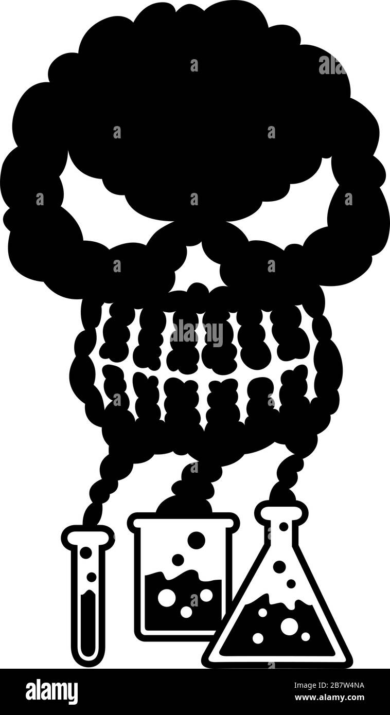 Símbolo de guerra biológica Ilustración del Vector