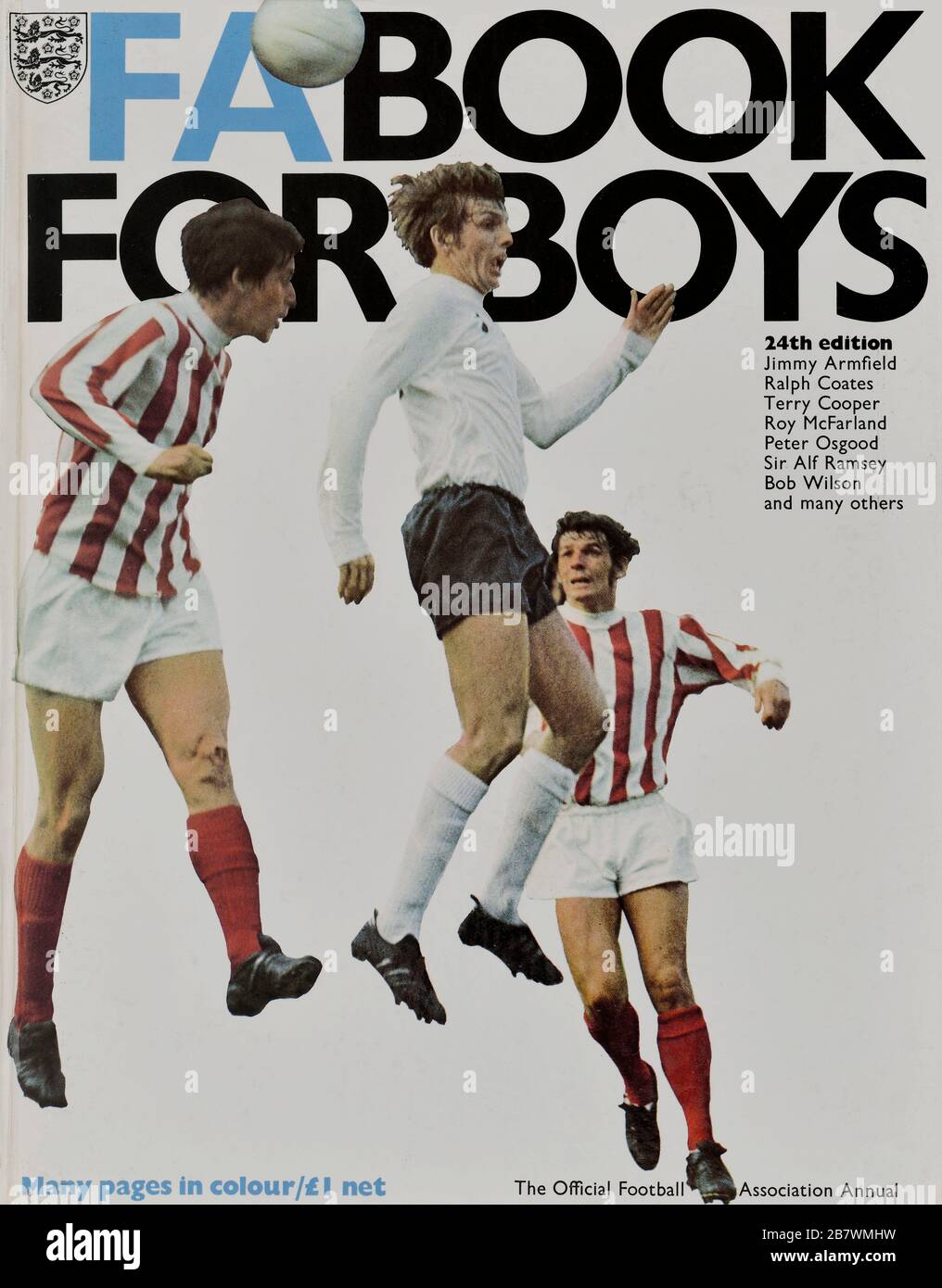 Libro de FA para la cubierta anual de los muchachos. 24ª Edición. REINO UNIDO. Alrededor de 1971 Foto de stock
