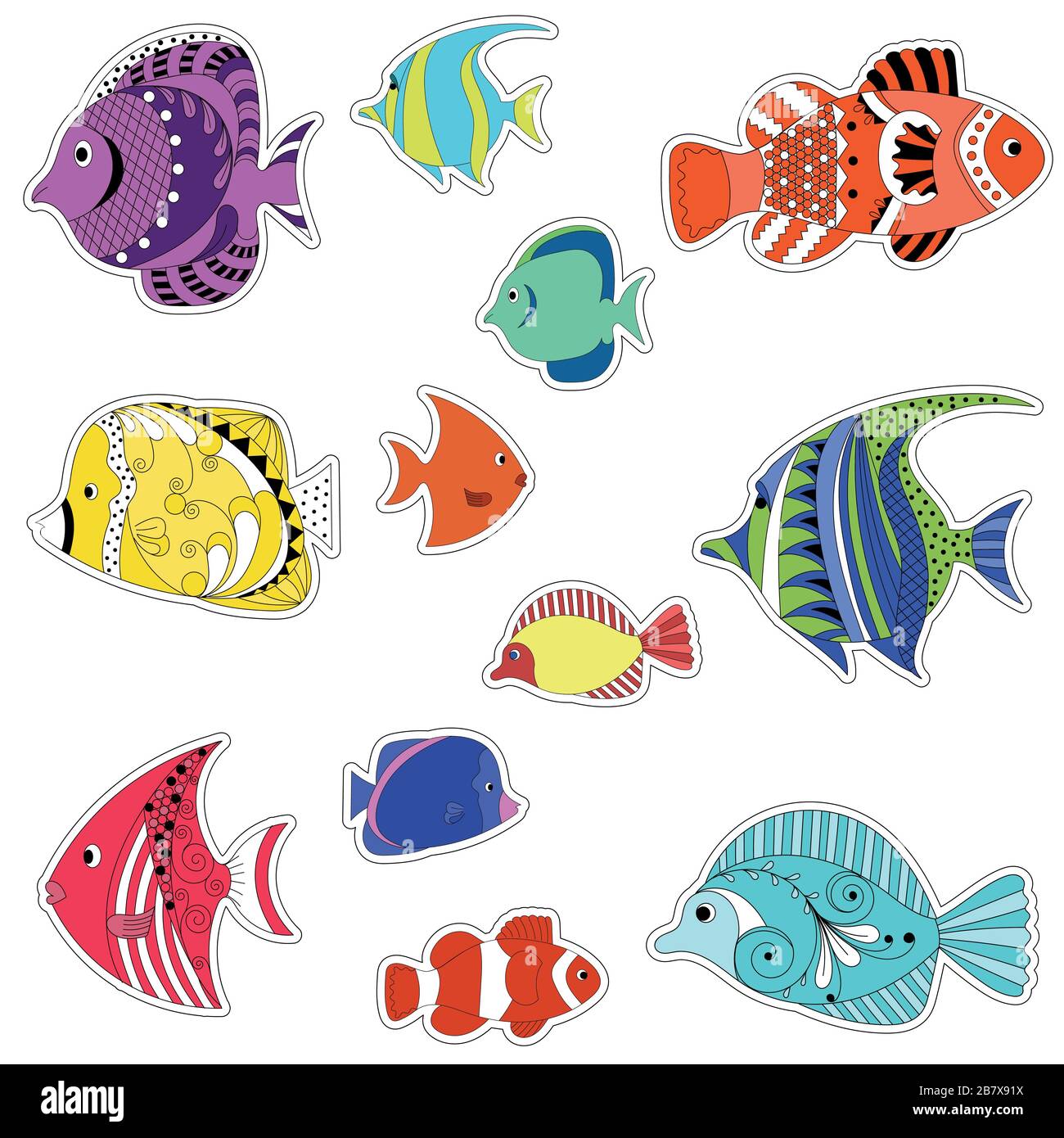 Pescado para niños Imágenes vectoriales de stock - Alamy