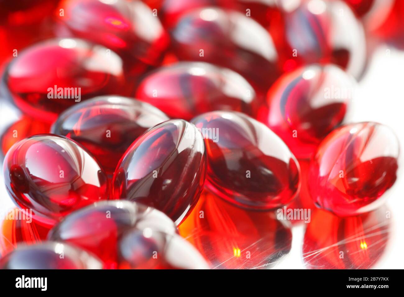 Las cápsulas de aceite de krill Foto de stock