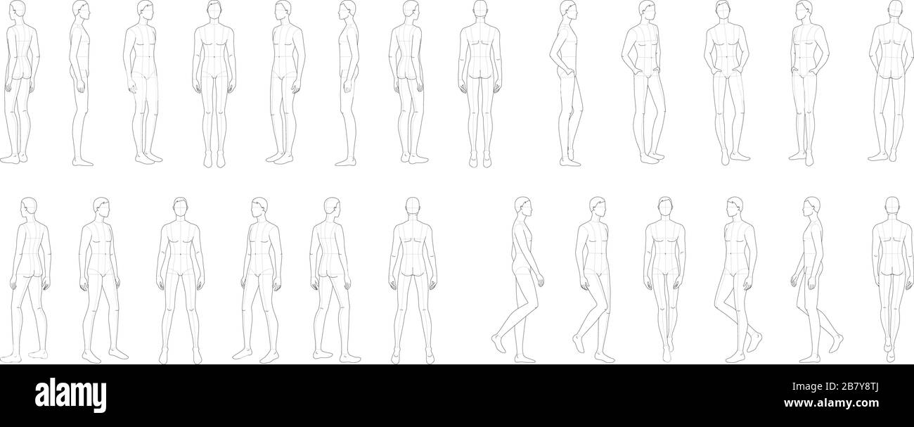 Bocetos de Poses Masculinas