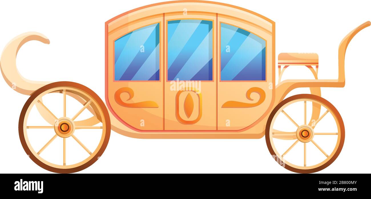 Icono de carro de bodas. Dibujo animado de carro de boda icono vector para  diseño web aislado sobre fondo blanco Imagen Vector de stock - Alamy