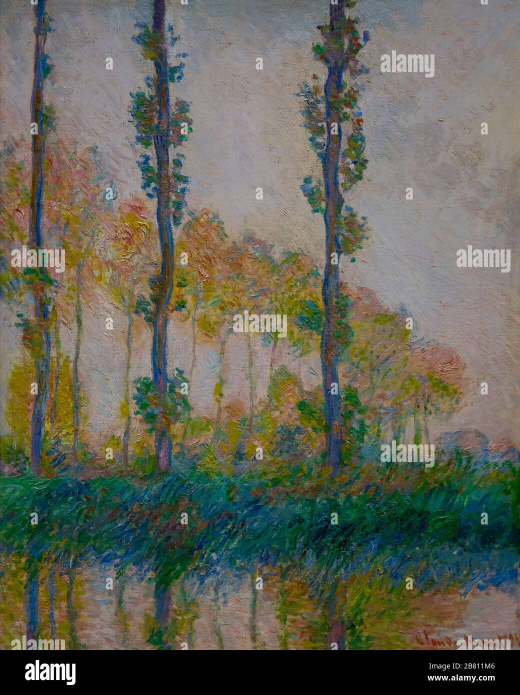 Tres árboles en otoño, Claude Monet, 1891 Fotografía de stock - Alamy