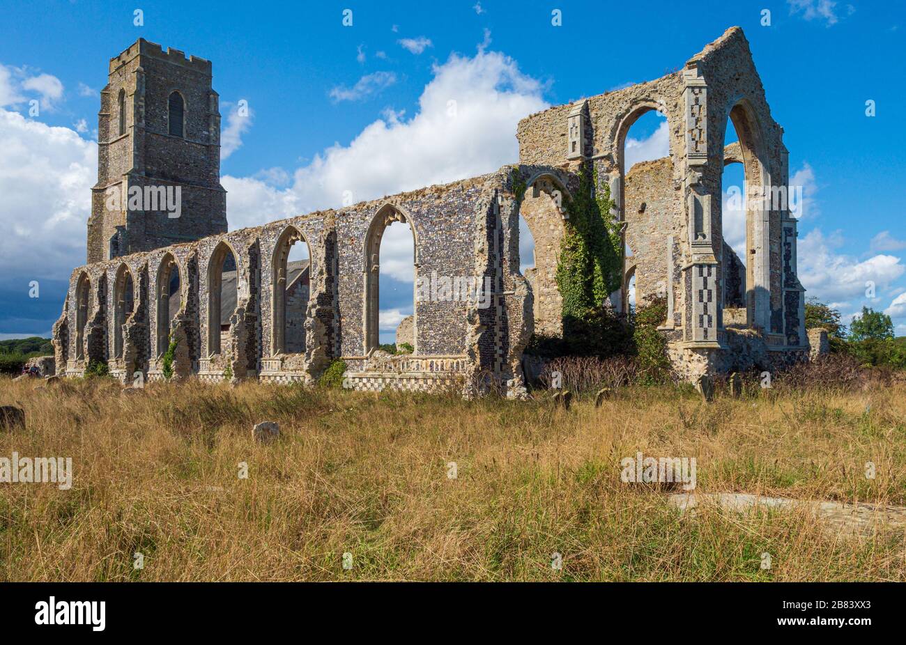 La Iglesia de San Andrés, Covehithe, Suffolk, Inglaterra Foto de stock