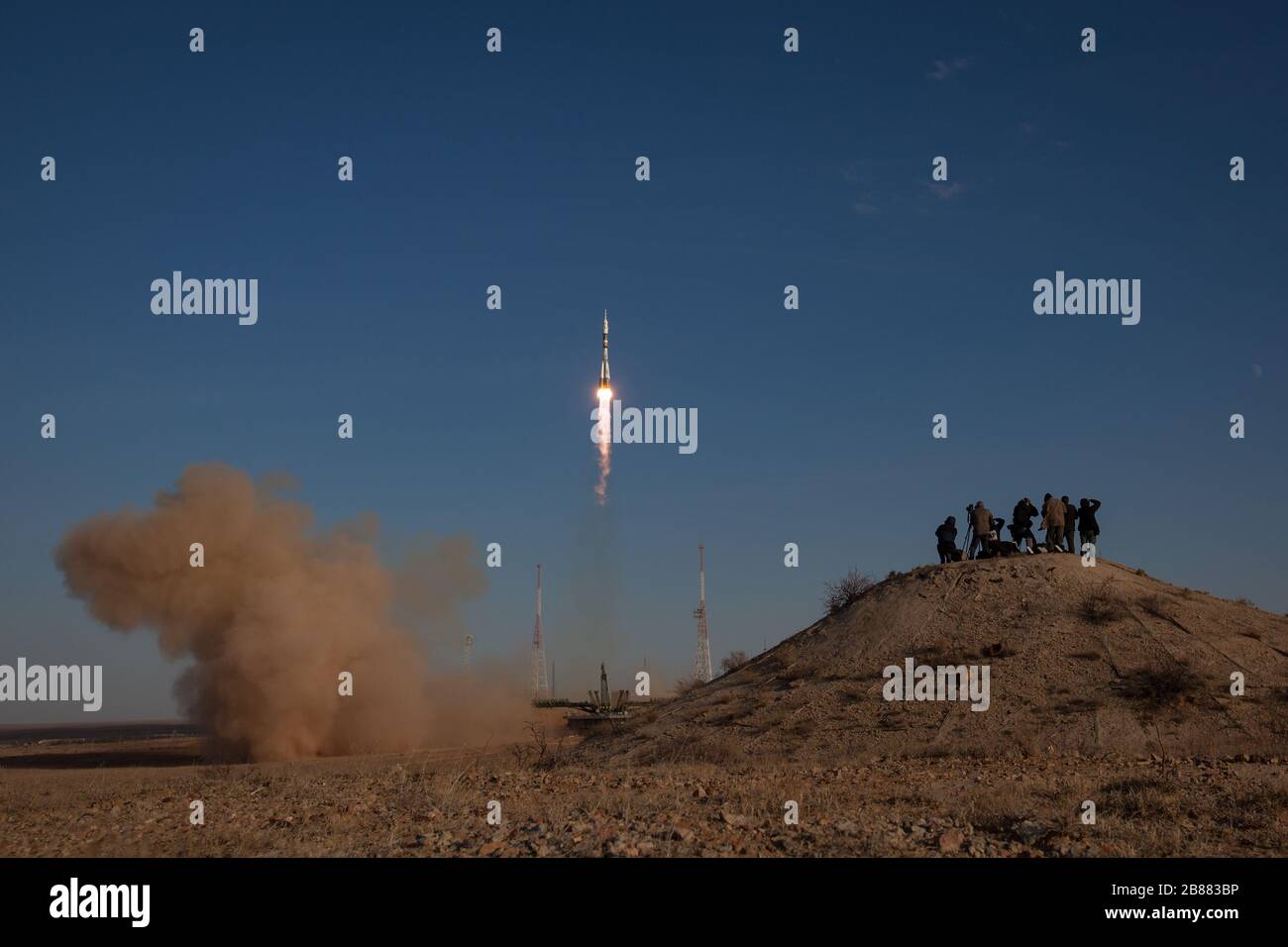 Expedición 33 lanzamiento de Soyuz Foto de stock