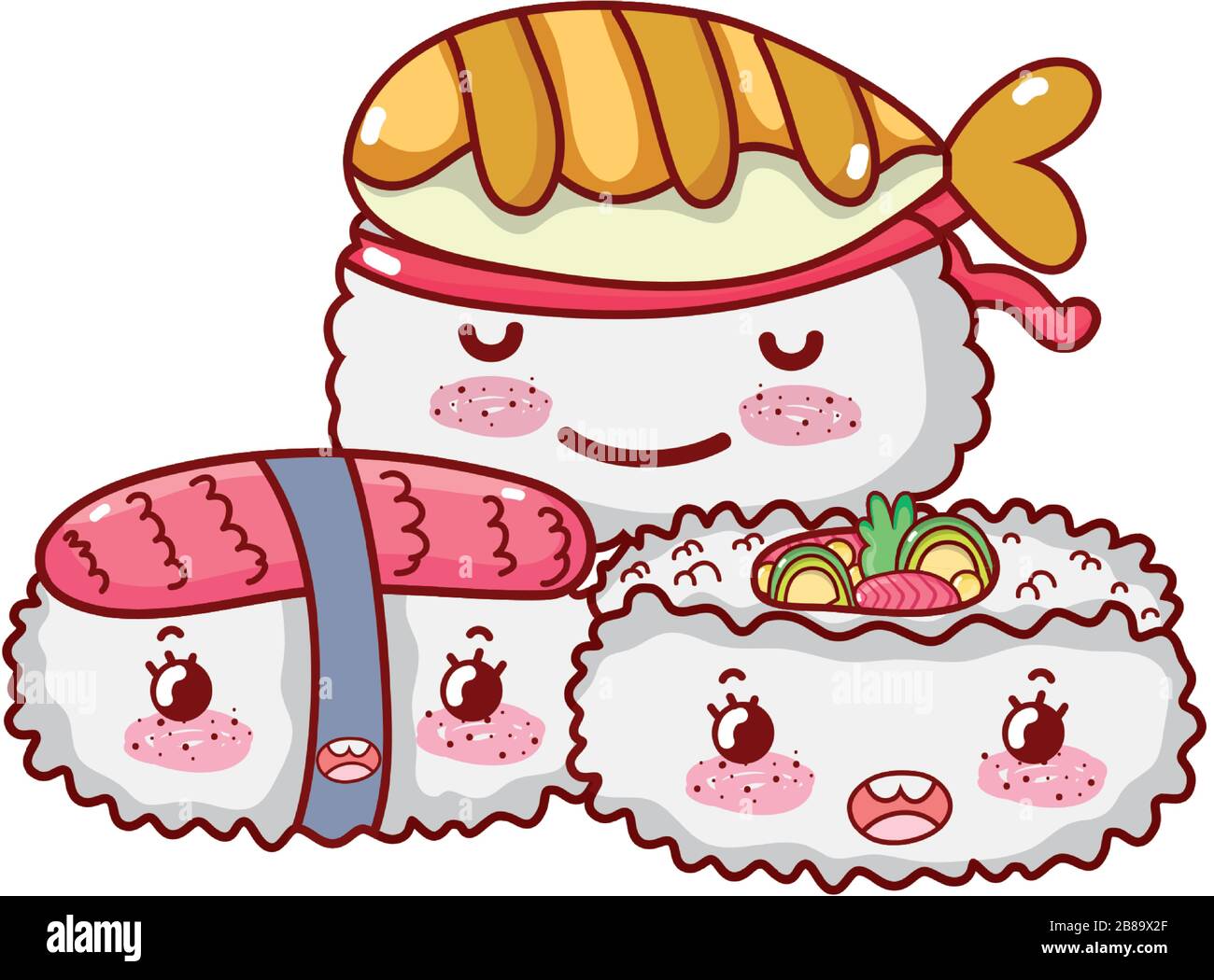 kawaii sushi pescado arroz salmón comida dibujos animados japoneses vector ilustración sushi y rollos Imagen Vector de stock - Alamy kawaii sushi pescado arroz salmón comida dibujos animados japoneses vector ilustración sushi y rollos Imagen Vector de stock - Alamy