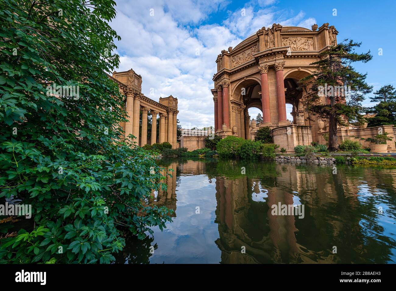 El Palacio de Bellas Artes en San Francisco. Foto de stock