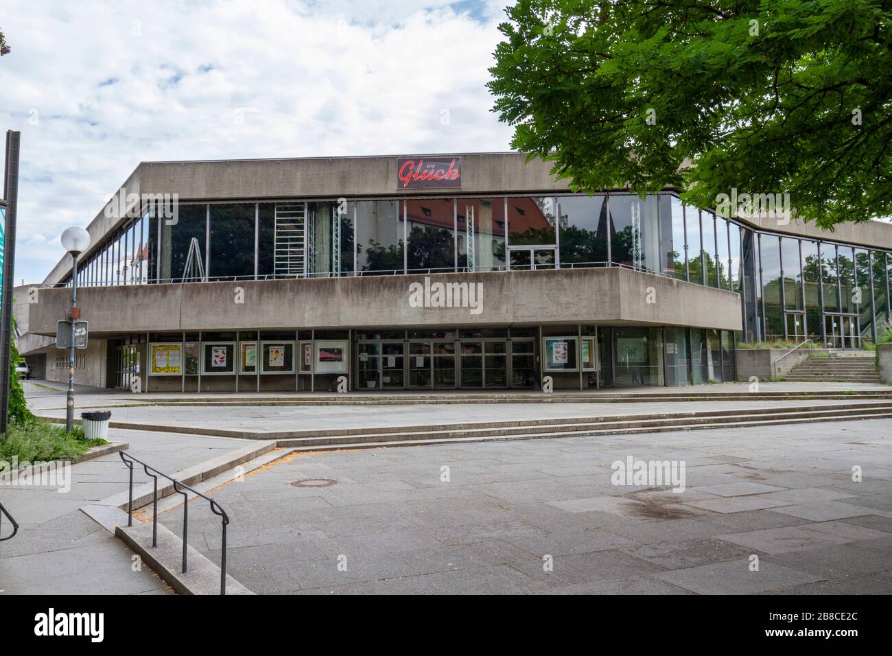 El Stadttheater Ingolstadt en Ingolstadt, Baviera, Alemania. Foto de stock