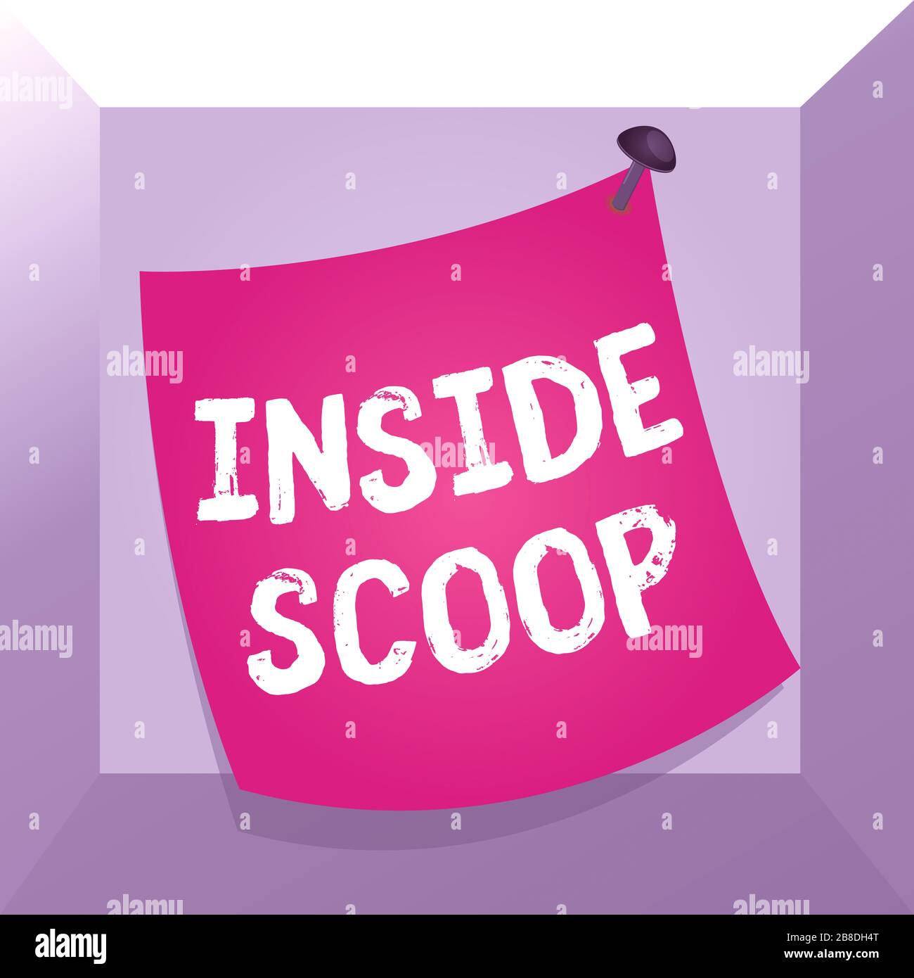 Escritura manual conceptual mostrando dentro de Scoop. Concepto