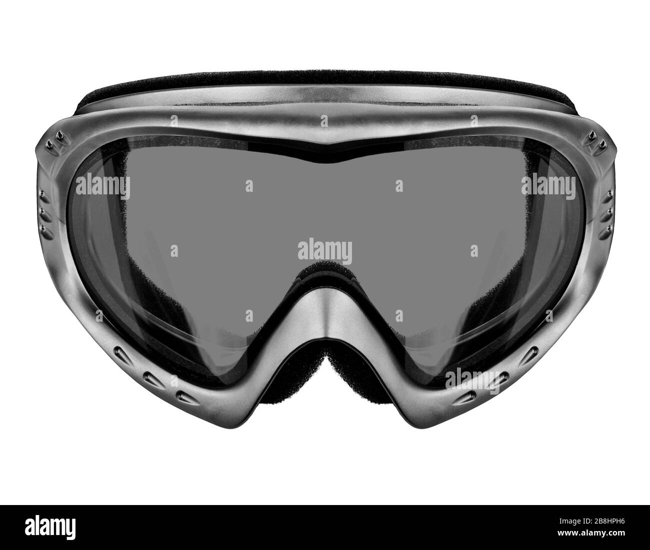 Gafas de esquí aislado en el fondo blanco. Foto de stock