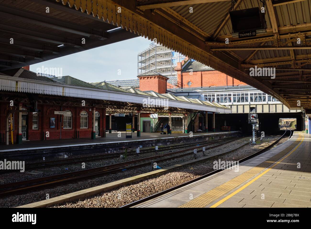 Nottingham East Midlands Train Station, Reino Unido. Foto de stock