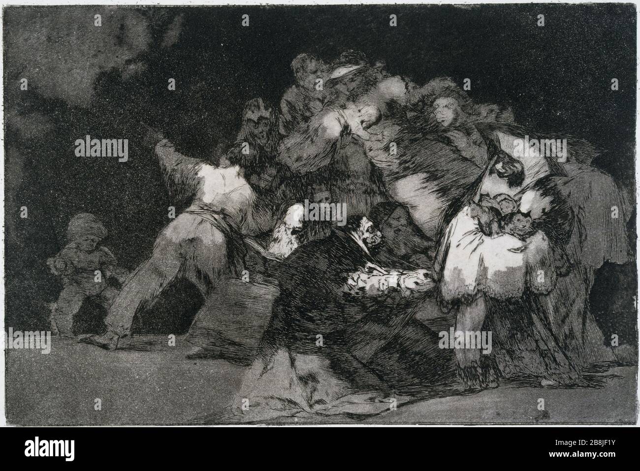 Los Follies - GENERAL DISPAR Francisco José de Goya y Lucientes (1746-1828). 'Los desacredita - général dispar'. Musée des Beaux-Arts de la Ville de París, Petit Palais. Foto de stock