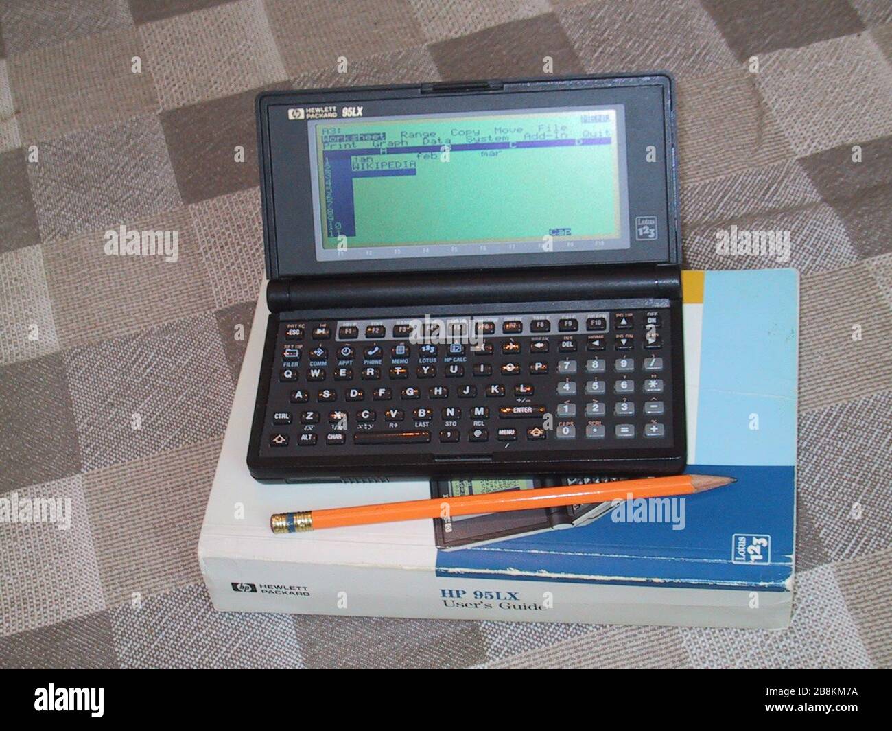 "Inglés Hewlett Packard HP 95 LX Este pocket PC HP 1991 95LX pocket PC