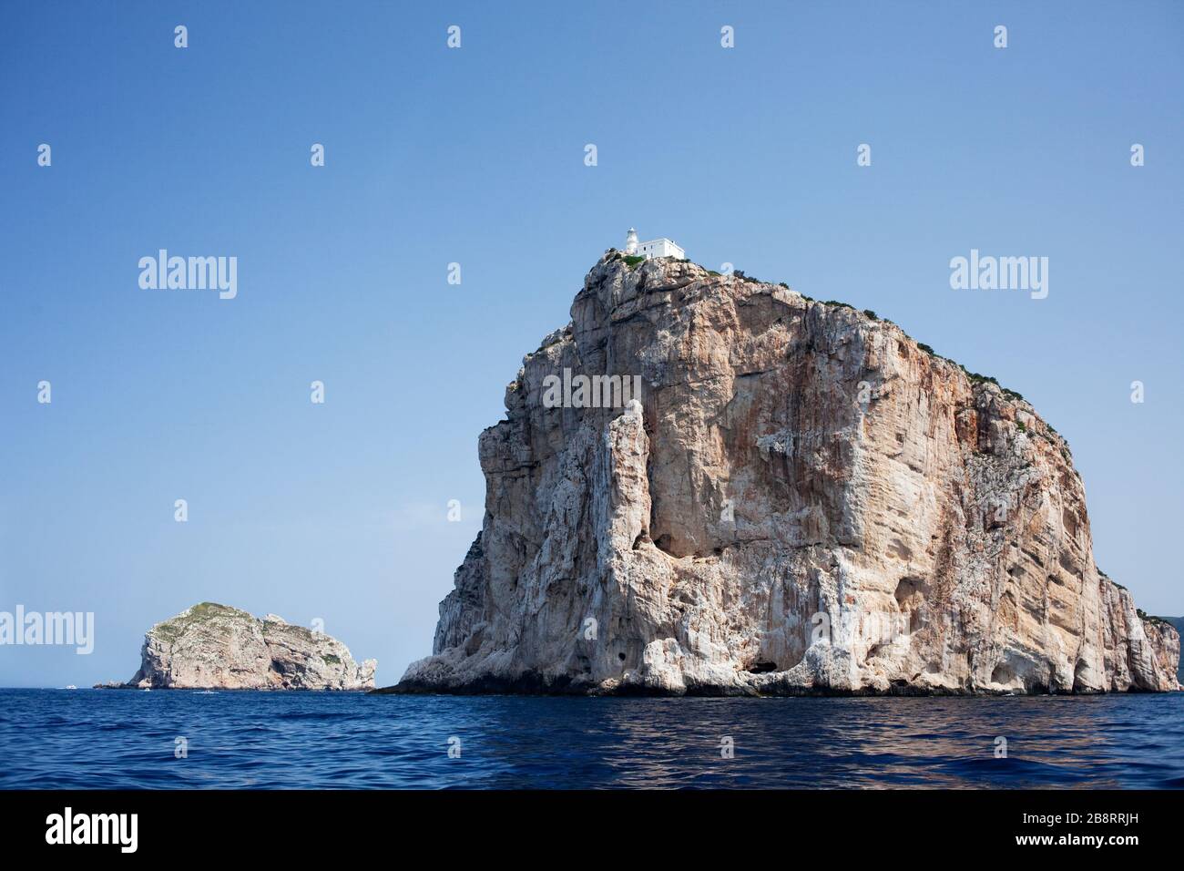 Cabo Caccia. Cap de la Caça. Capo Caccia. Cerdeña, Italia (Europa). Mar