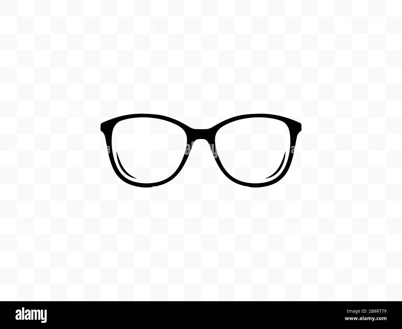 Gafas, icono de gafas. Ilustración vectorial, diseño plano. Ilustración del Vector