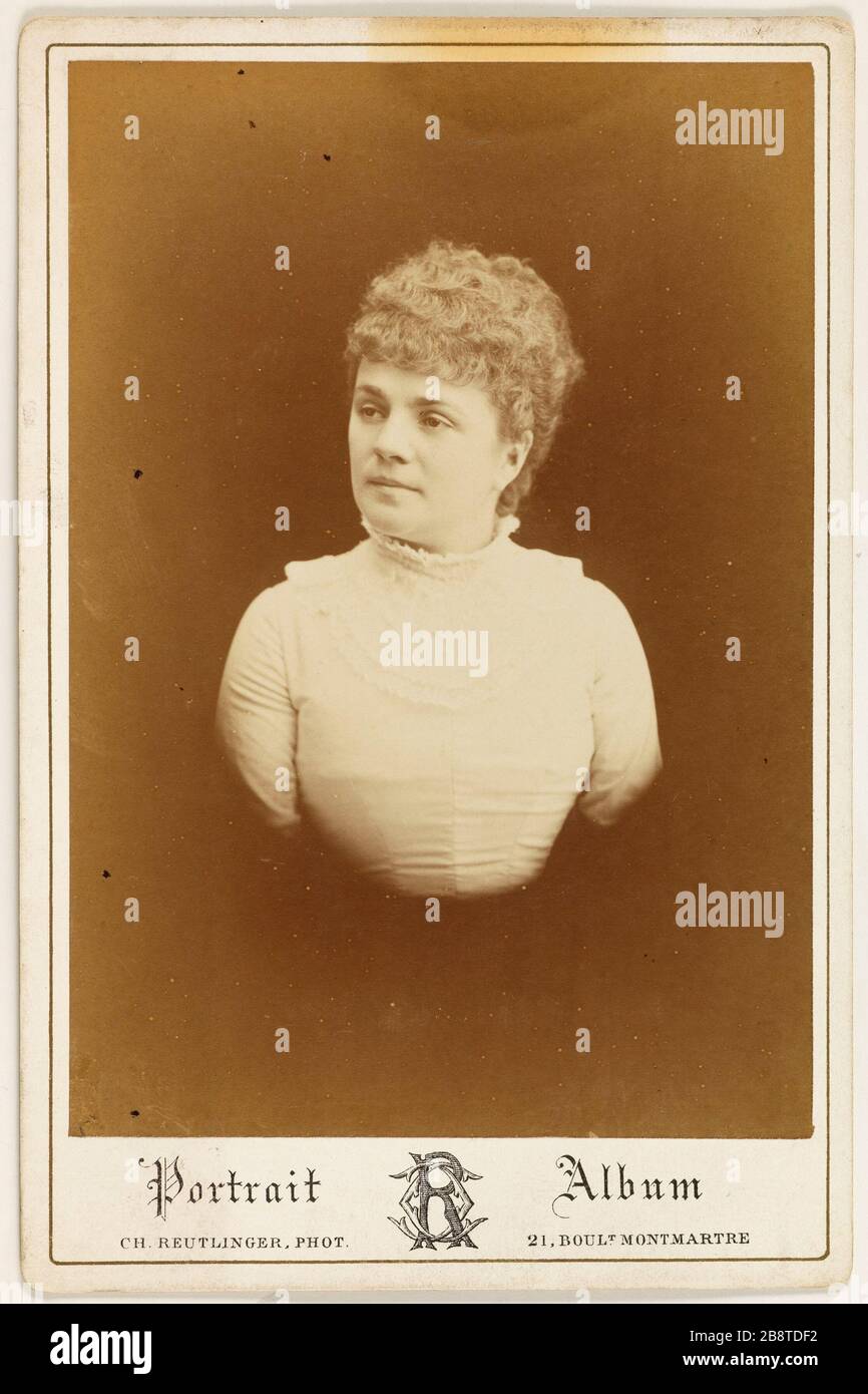 Retrato de Marie Celine Chaumont, (18481926), actriz Reutlinger