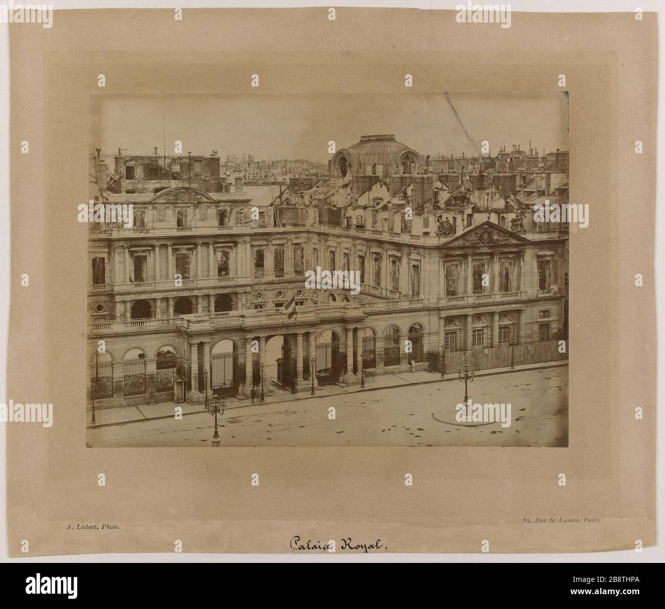 Ruinas De La Comuna 1871 1871 Las Ruinas Quemaron El Palacio Real Vista Exterior 1 º