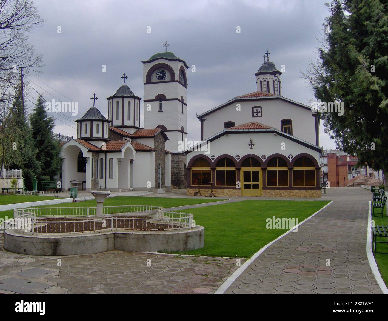 Inglés: La Iglesia Ortodoxa San Jorge en Kočani, República de Macedonia:  