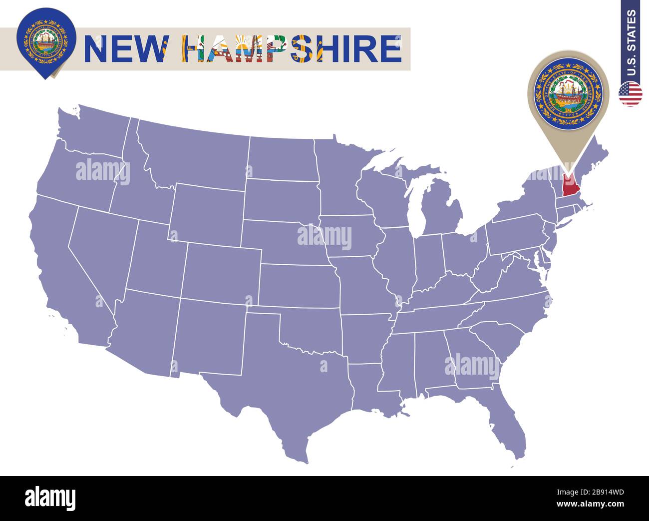 Mapa Del Estado De New Hampshire En Ee Uu Bandera Y Mapa De New Hampshire Estados Unidos Imagen Vector De Stock Alamy Mapa Del Estado De New Hampshire En Ee Uu Bandera Y Mapa De New Hampshire Estados Unidos Imagen Vector De Stock Alamy