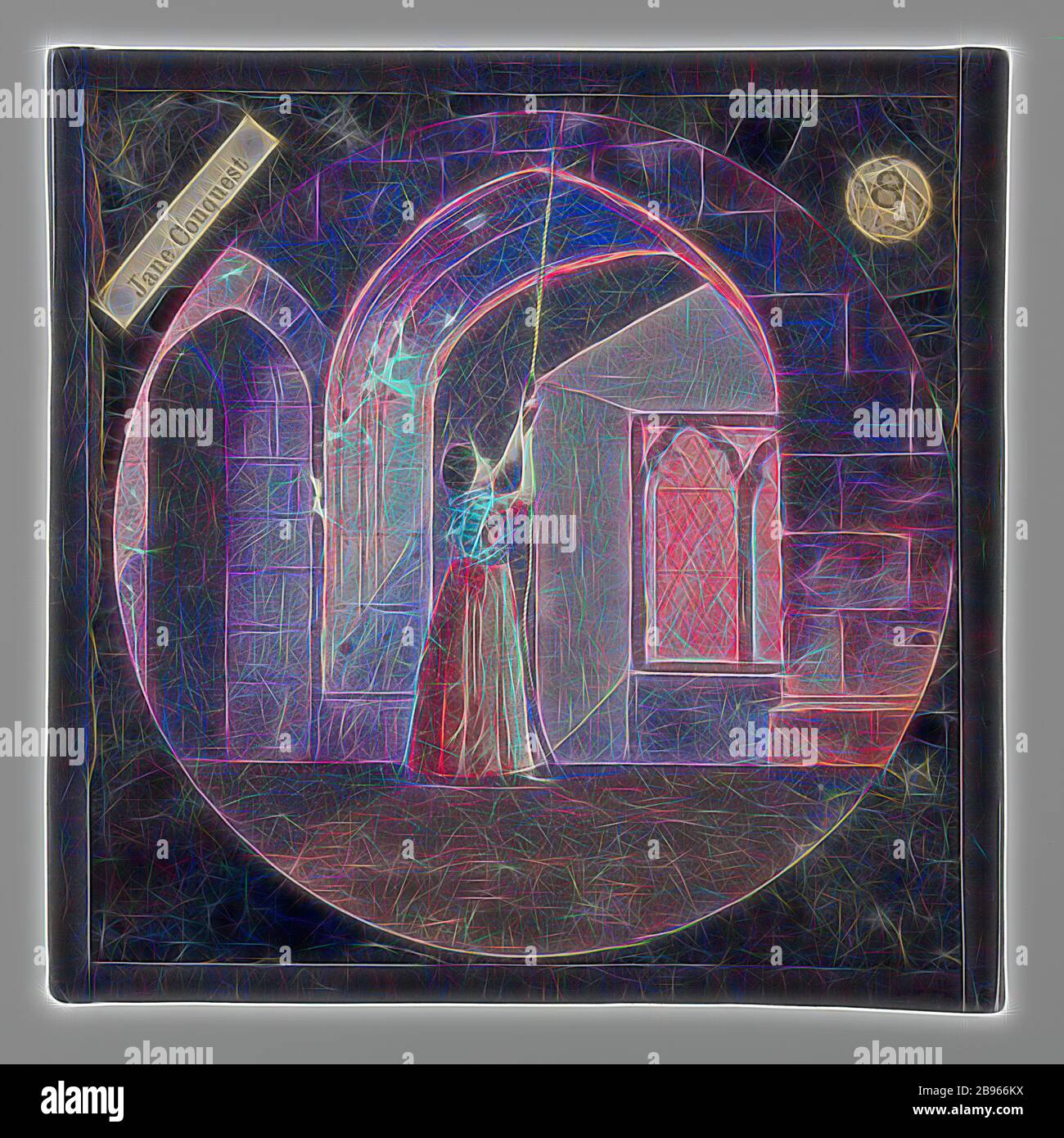 Diapositiva de linterna - 'Jane Conquest', finales del siglo XIX, juego de  dieciséis diapositivas de linterna mágica utilizadas para contar la historia  de Jane Conquest utilizando un proyector de linterna mágica. Un