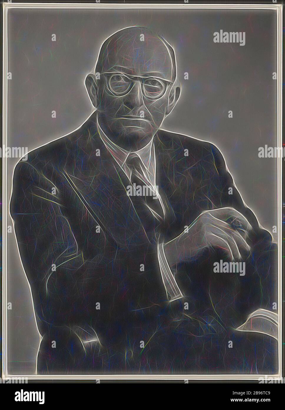 Fotografía, Retrato de Edgar Rouse, 1950, Fotografía en blanco y negro de  un retrato de Edgar Rouse, Presidente de Kodak Australasia Pty Ltd,  Melbourne,1950. Edgar Rouse fue director general de Kodak Australasia,