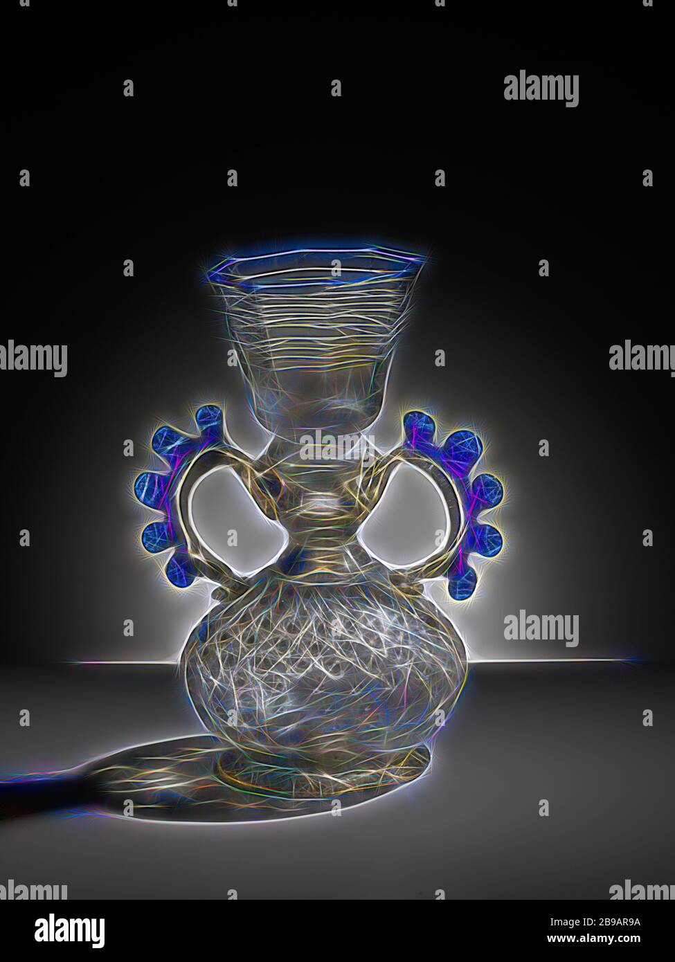 Imagen de Vidrio cóctel 3 Vidrio DE COCTEL Plata 3D brillo arte imagen espejada