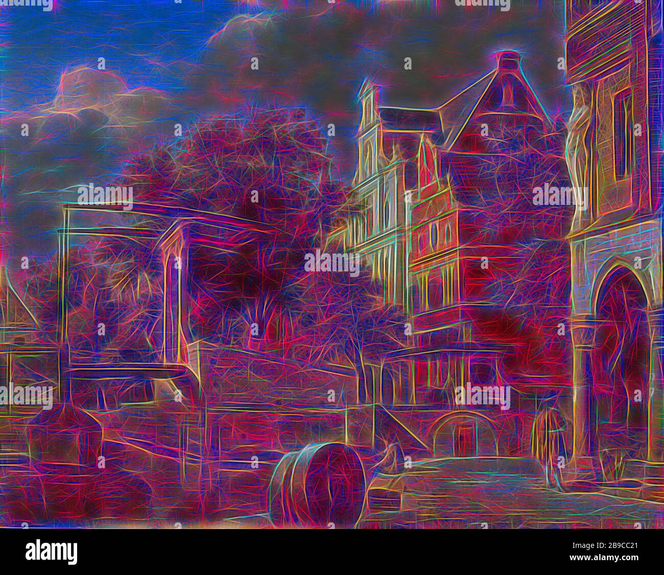 El Puente Levadizo El Puente De Tiro El Paisaje Urbano Con Un