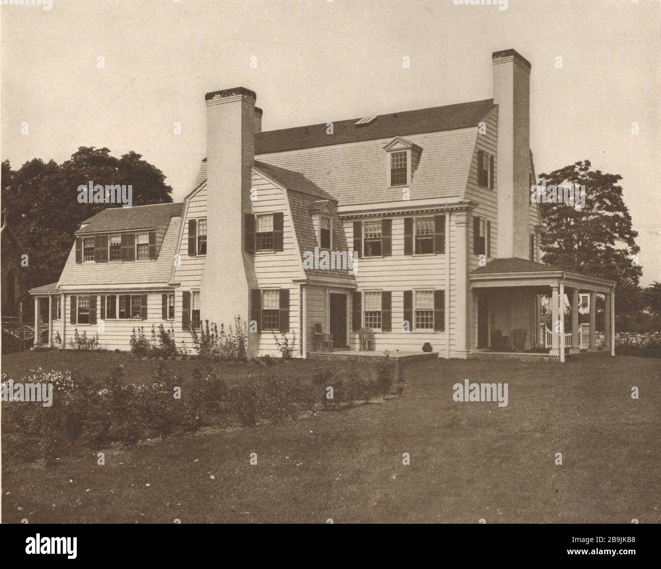 Sra. Frank E. Dodge, Stonington, Connecticut. Casa. H. B. Little, Arquitecto (1919) Foto de stock