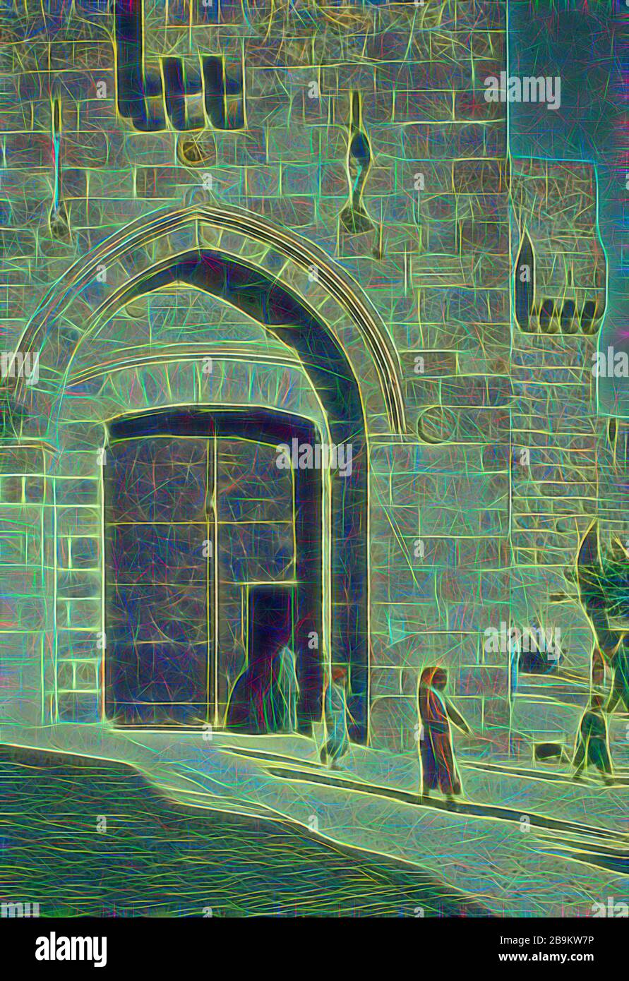 Jerusalén. Puerta de Jaffa. El ojo de la aguja. Matt. 1924. 1950,  Jerusalén, Israel Fotografía de stock - Alamy