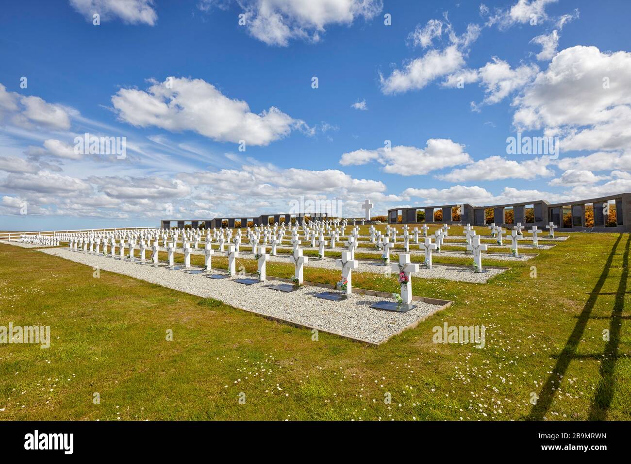 Cementerio Argentino, Malvinas, Islas Malvinas Foto de stock