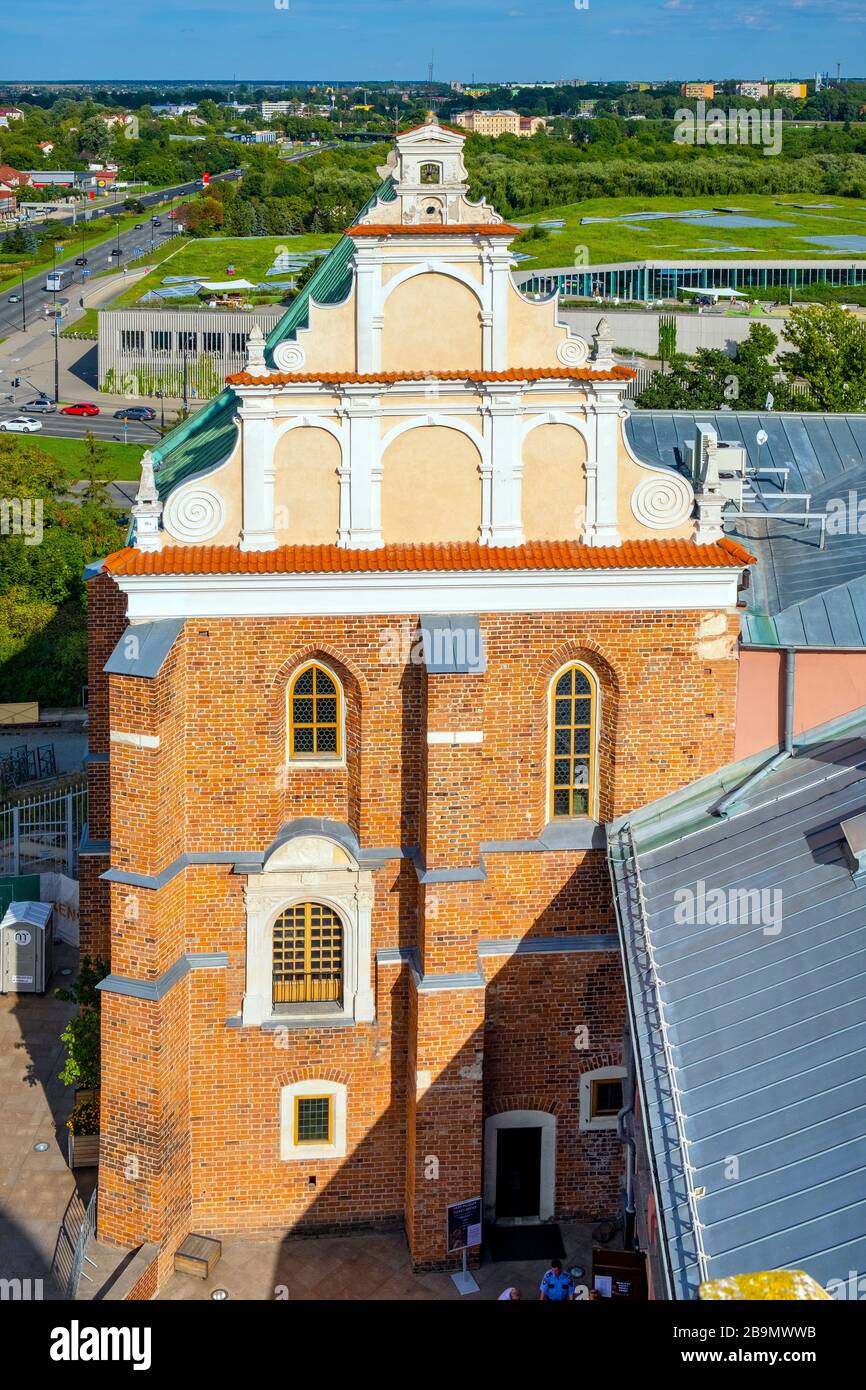 Lublin, Lubelskie / Polonia - 2019/08/18: Capilla de la Santísima Trinidad dentro de la fortaleza real medieval del castillo de Lublin en el barrio histórico Foto de stock
