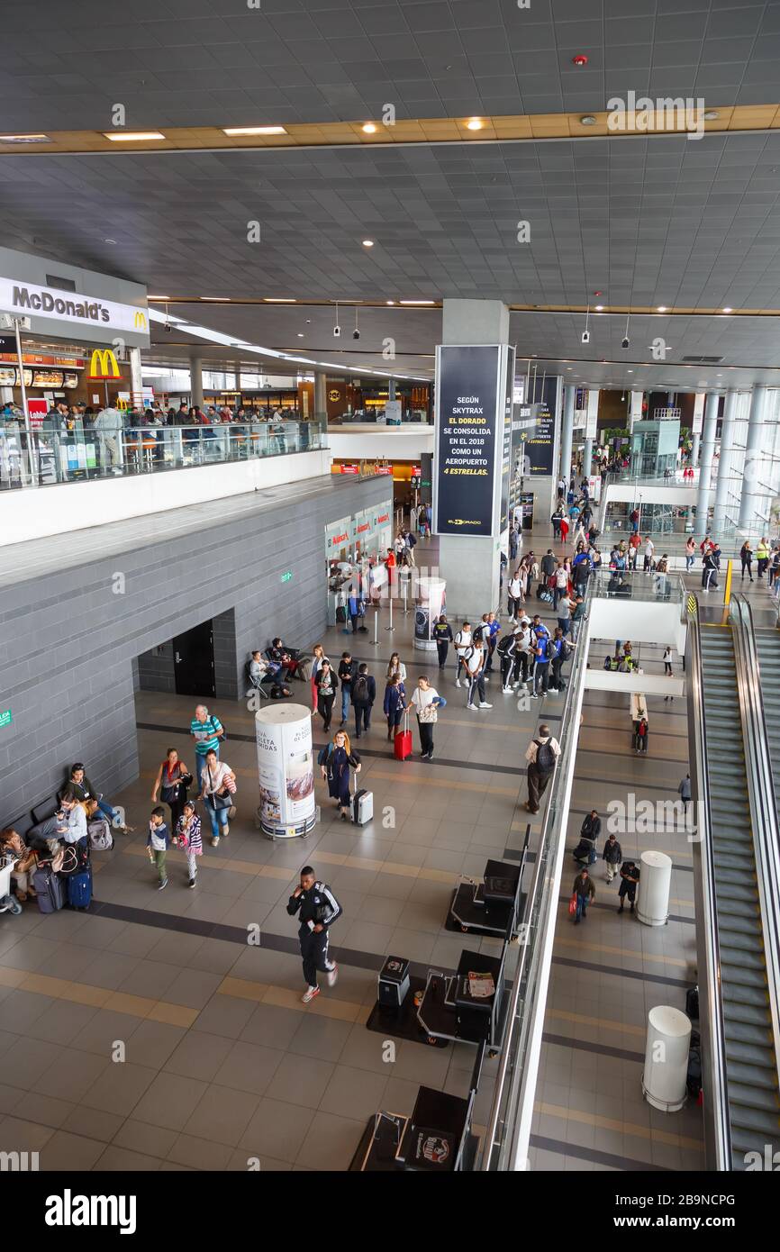 Bogotá, Colombia 30 de enero de 2019 Terminal del aeropuerto el Dorado de Bogotá (BOG) en Bogotá, Colombia 30 de enero de 2019 Terminal del aeropuerto el Dorado de Bogotá (BOG) en