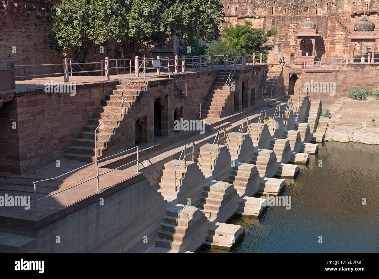 Ranisar Lake Steps Old City Jodhpur Rajasthan India Foto de stock