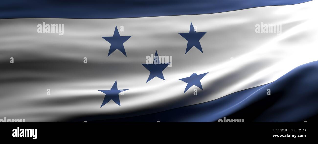 Símbolo de Honduras. Bandera nacional de Honduras con textura de fondo,  bandera. ilustración 3d Fotografía de stock - Alamy