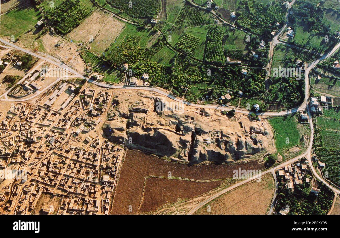 'Italiano: Veduta aerea dell'area arqueologica di Gerico; 5 de marzo de 2008 (fecha de carga original); transferido de it.wikipedia a Commons.; Fullo88 en Wikipedia italiano; ' Foto de stock