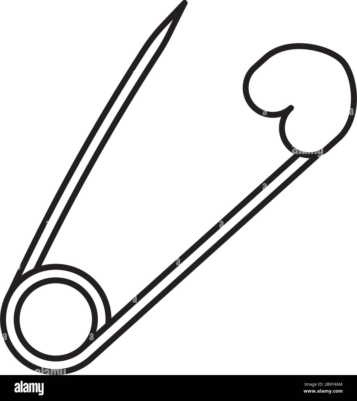 Sewing pin with needles Royalty Free Vector Image