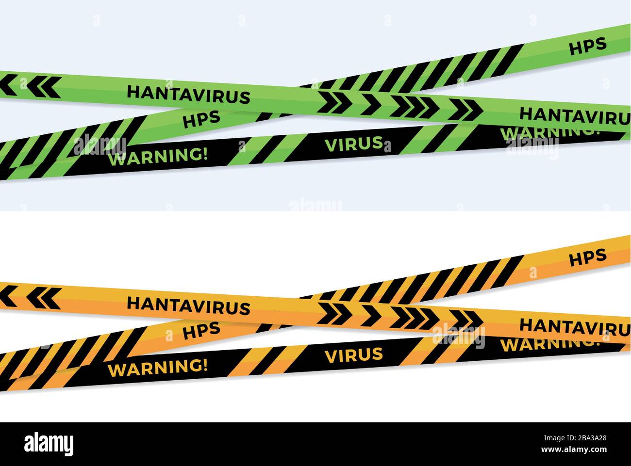 Rayas de advertencia. Bandas de advertencia HPS de Hantavirus