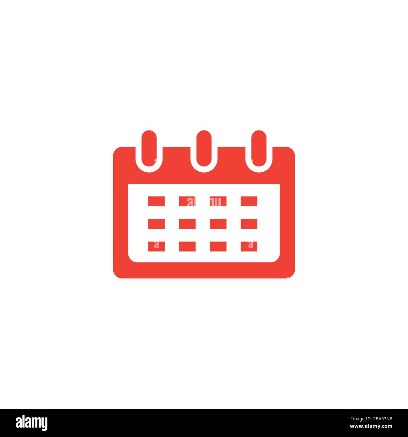 Icono De Calendario Rojo