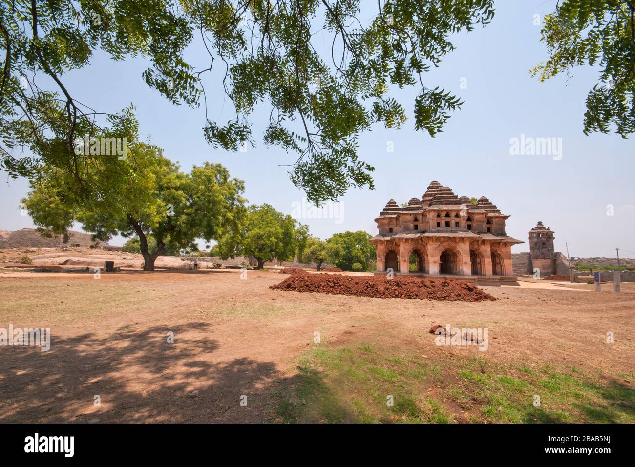 antiguo templo en badami karnataka india Foto de stock