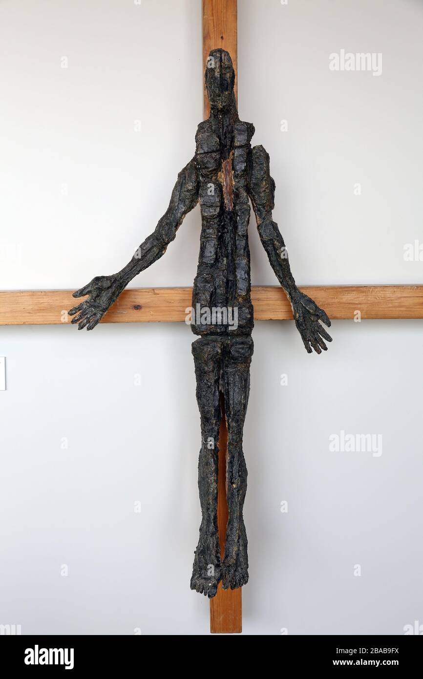 El crucifijo en el Centro Sieger Keder en Rosenberg, Alemania Foto de stock