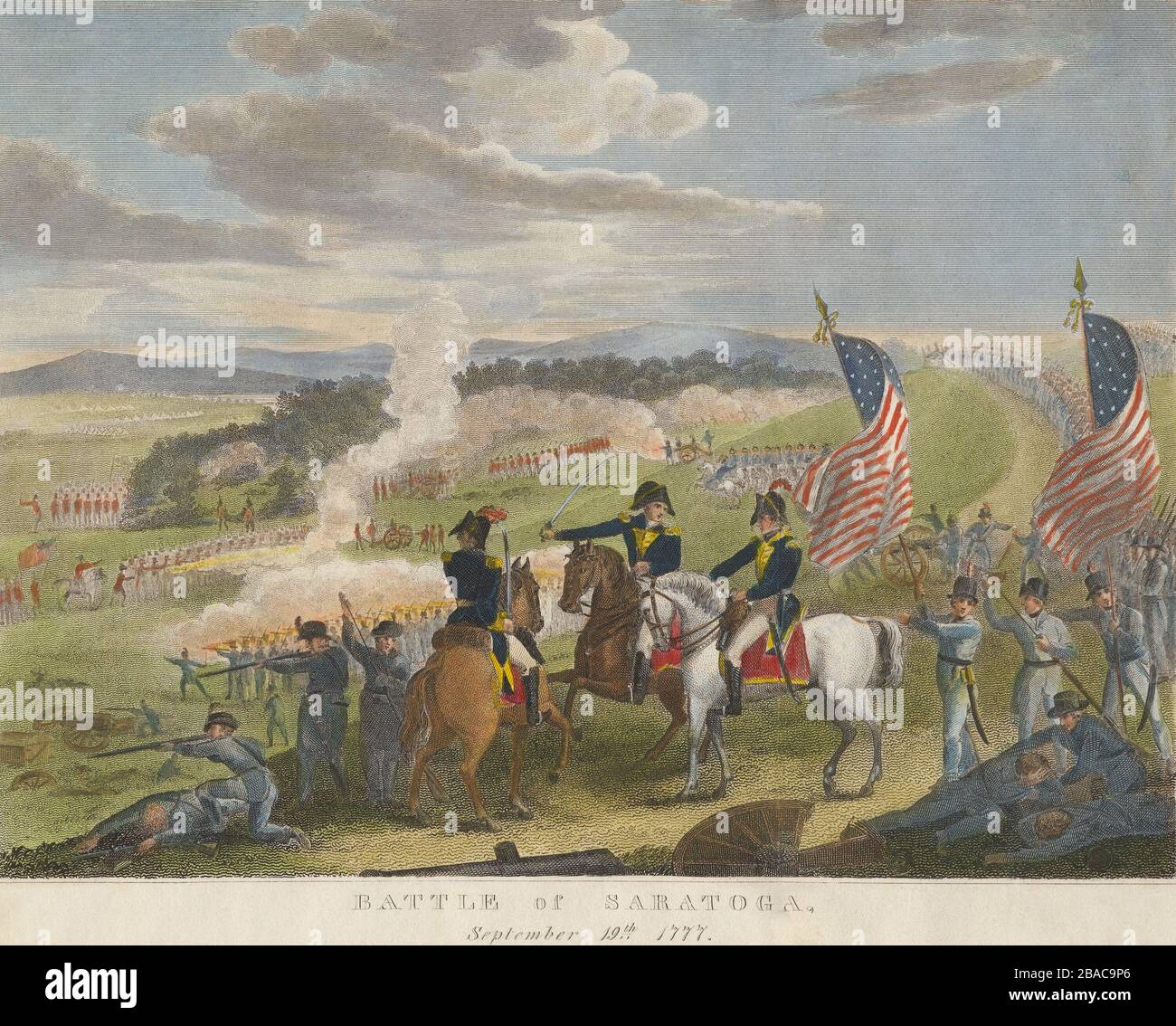 La Revolución Americana, la Campaña Saratoga. Primera Batalla de