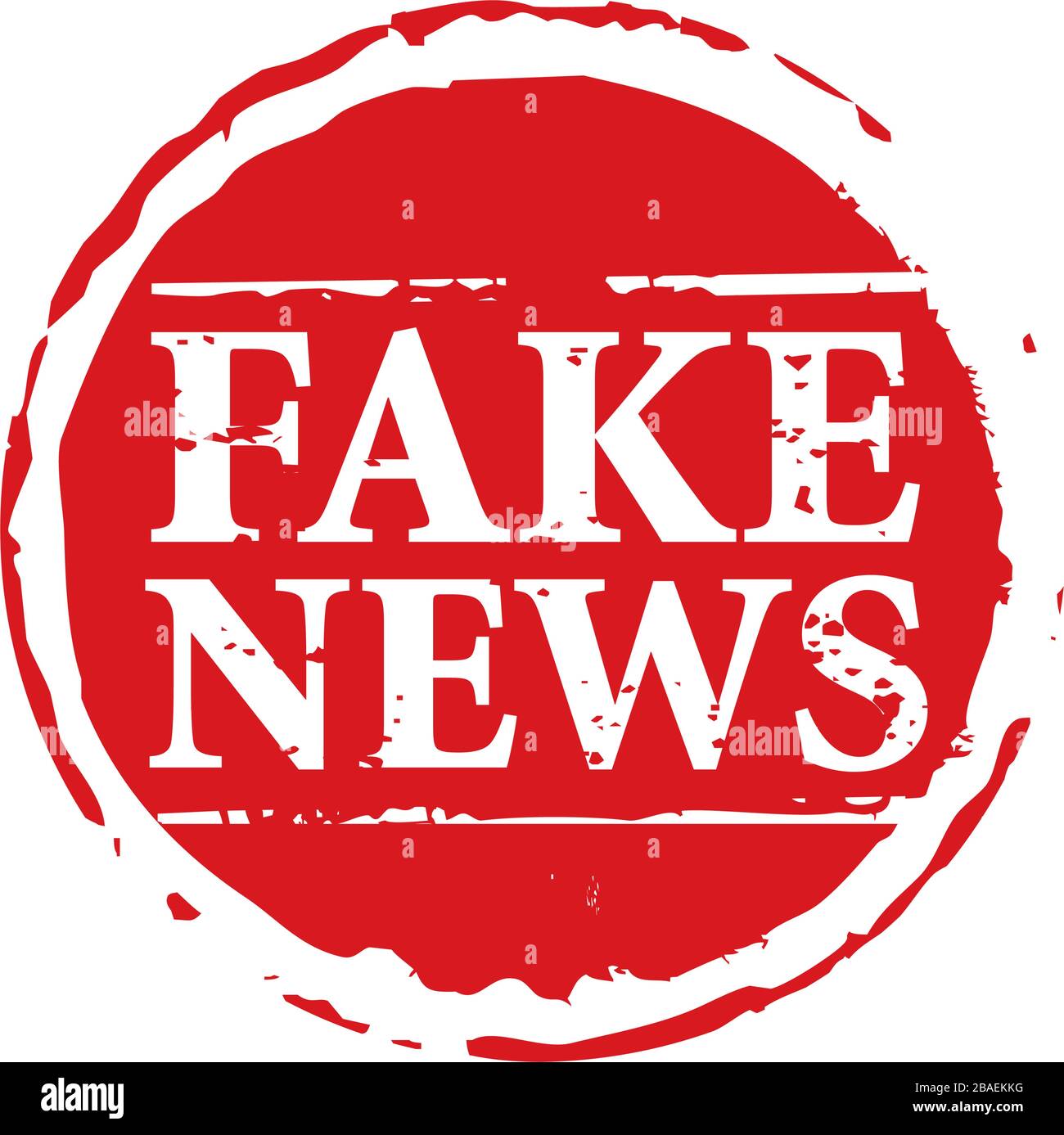 Sello De Caucho Rojo Y Texto Fake News Ilustracion Vectorial Y Banner Imagen Vector De Stock Alamy