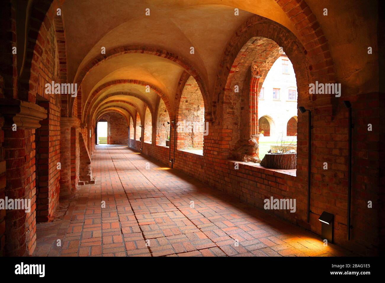 Monasterio Jerichow, Kreuzgang, Altmark, Sajonia-Anhalt, Alemania, Europa Foto de stock