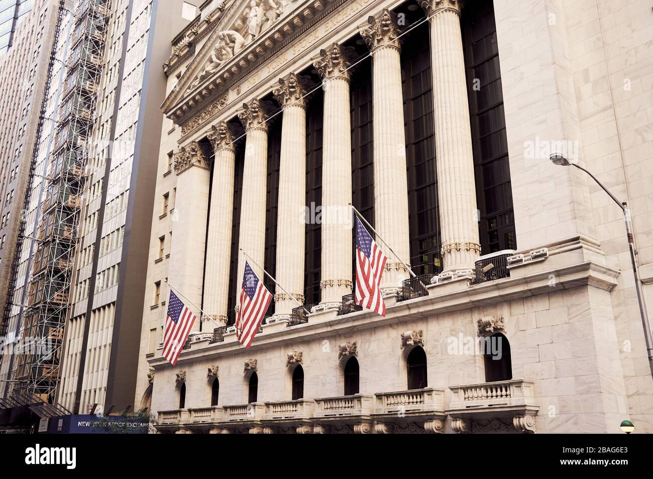 Wall Street Foto de stock