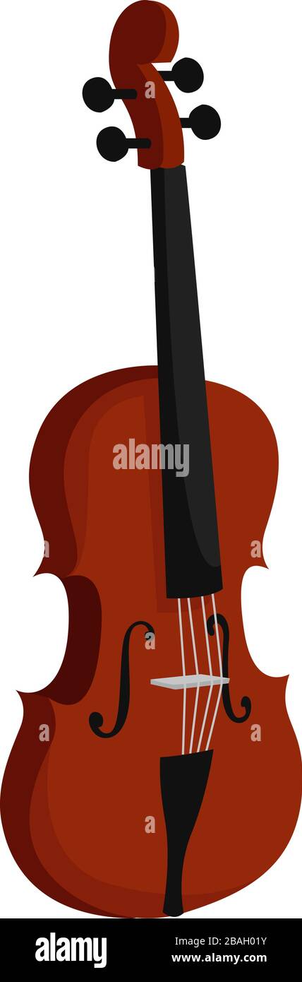 Instrumento de violín, ilustración, vector sobre fondo blanco Imagen Vector  de stock - Alamy
